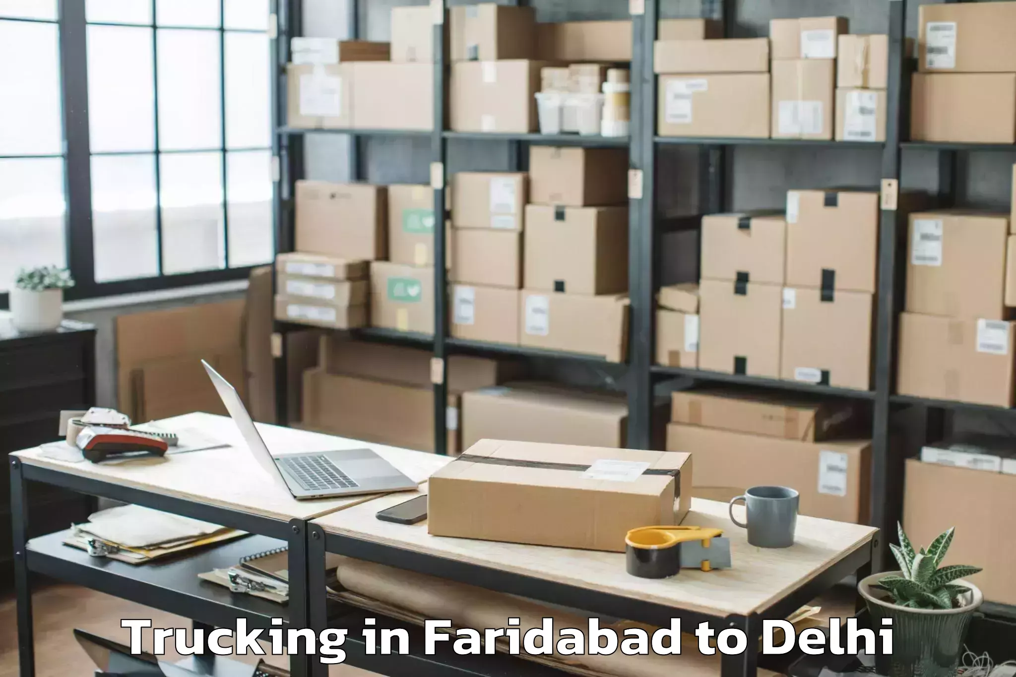 Faridabad to Connaught Place Trucking Booking